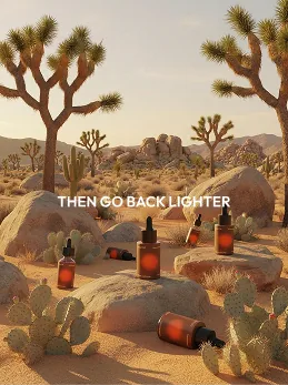Then go back lighter — Desert territory — Joshua tree