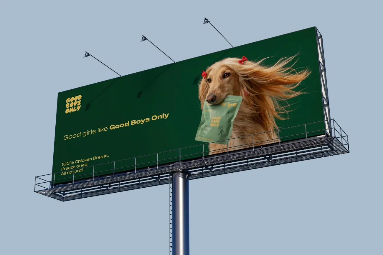 Highway billboard, Good girls like Good Boys Only