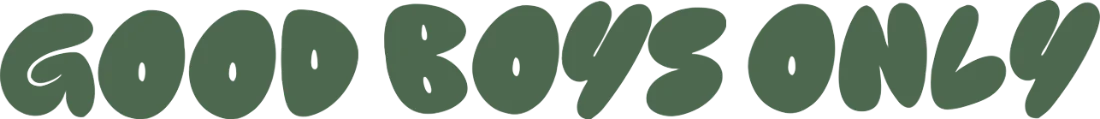 Good Boys Only horizontal wordmark