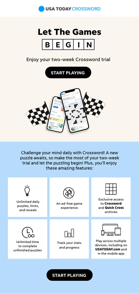 Let the games begin — Start of the two-week Crossword trial