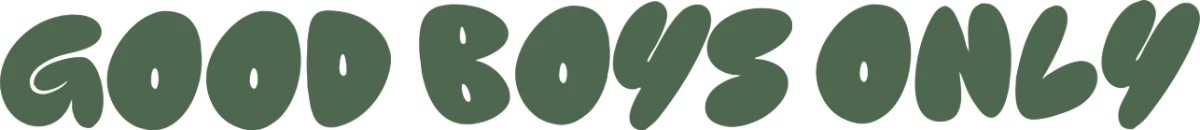 Good Boys Only horizontal wordmark